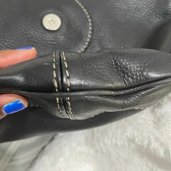 Michael Kors Black Pebbled Leather Hobo Bag - Picture 12 of 14